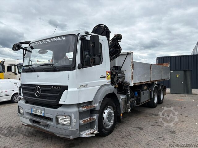 Kranwagen Mercedes-Benz Axor 2633 + HIAB 122 B-2 + 6X4 + REMOTE + MANUAL