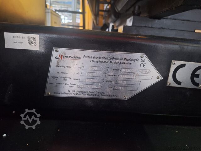 Injection molding machine CHEN HSONG JM1200-C3-SVP/2