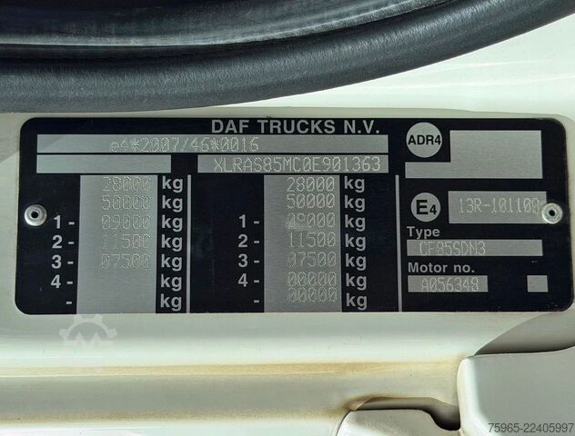Box truck DAF CF 85.360 FAN EURO 5 AIRCO HEIWO ISOLATED BOX DH