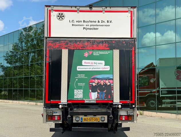 Box truck DAF CF 75.310 EURO 5 FT BURGERS BOX TAIL LIFT AIRCO