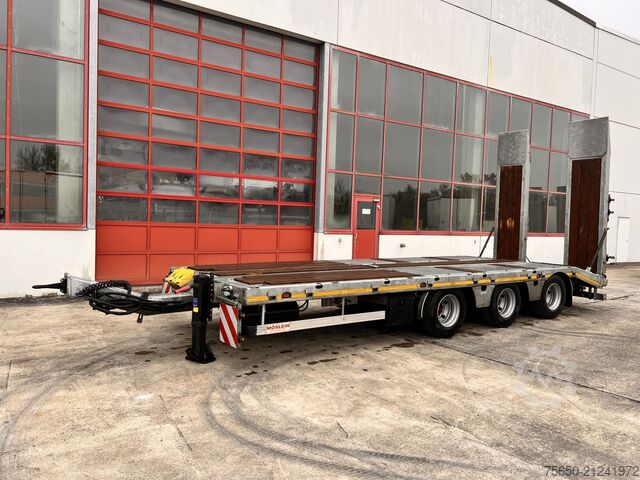 Tieflader Anhänger Möslein TTA33 Schwebheim  31 t Tridemtieflader gelenkt, Neuwertig