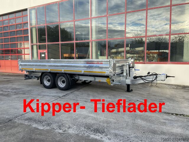 Tipper trailer Möslein TTD 11 Breite Reifen  Kipper Tieflader, Breite Reifen-- Neufahrzeug --
