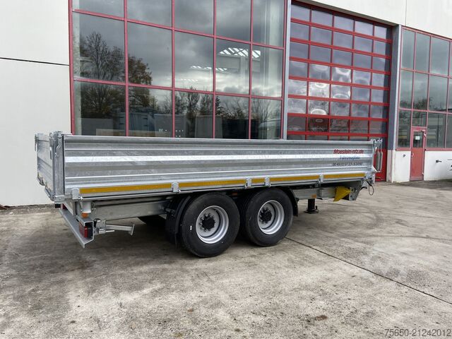 Tipper trailer Möslein TTD 14  5,70 m  14 t Kipper Tieflader 5,70 m lang, Breite Reifen-- Neufahrzeug --