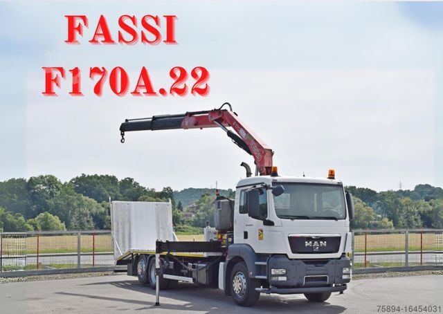 Abschleppwagen MAN TGS 26.320 * FASSI F170A.22 + FUNK* TOPZUSTAND