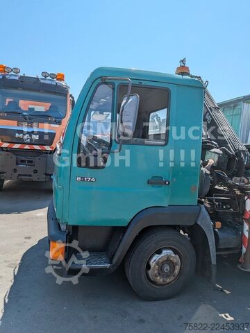 Kipper LKW MAN 8-174 / Hiab 045 Kran / Kipper Meiler