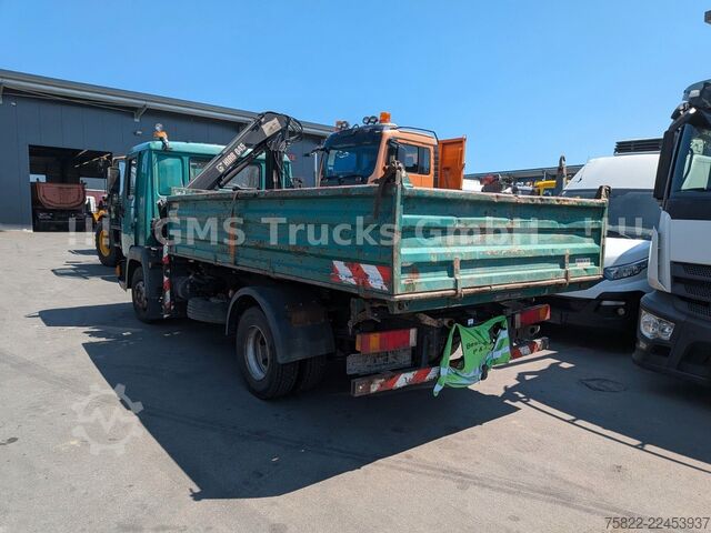 Kipper LKW MAN 8-174 / Hiab 045 Kran / Kipper Meiler