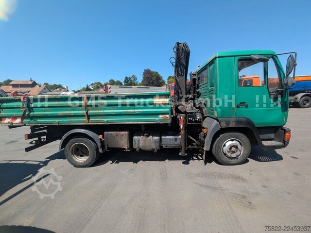 Kipper LKW MAN 8-174 / Hiab 045 Kran / Kipper Meiler
