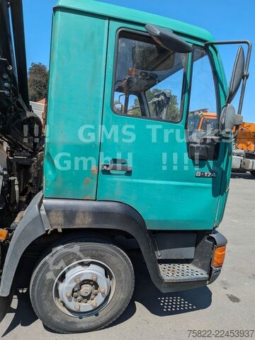 Kipper LKW MAN 8-174 / Hiab 045 Kran / Kipper Meiler