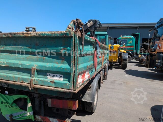 Three-sided tipper truck MAN 8-174 / Hiab 045 Kran / Kipper Meiler