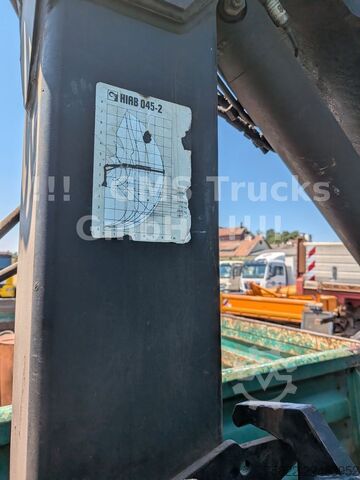 Three-sided tipper truck MAN 8-174 / Hiab 045 Kran / Kipper Meiler