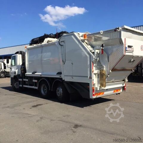 Müllwagen DAF CF 75 250 FAN + Geesink garbage + Krane HIAB 195