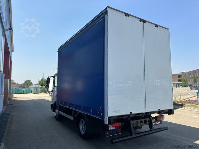 Curtain sider van MAN 8.220 TGL BL Schiebeplane Hecktüren 4.10m