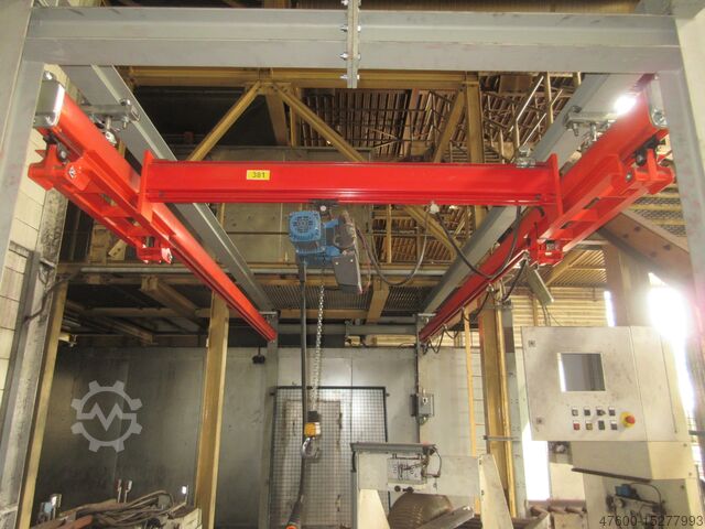 Kranhimmel Kran Hallenkran Kranbahn Demag - Portalkran KBK 125KG Kettenzug Hochgezogenes Fahrwerk KBK2 125-1000Kg