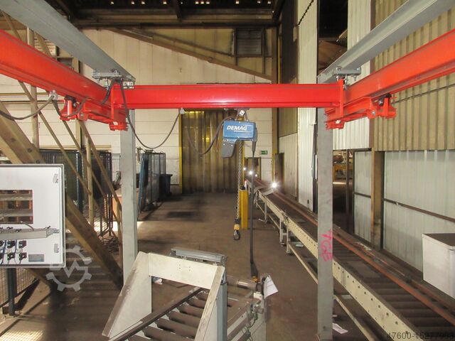 Kranhimmel Kran Hallenkran Kranbahn Demag - Portalkran KBK 125KG Kettenzug Hochgezogenes Fahrwerk KBK2 125-1000Kg