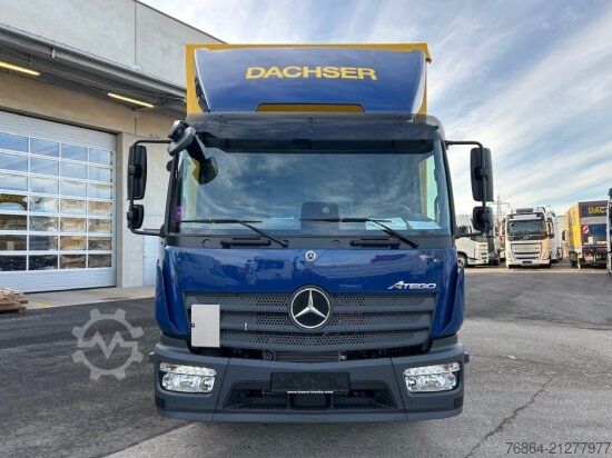 Flatbed truck with tarp MERCEDES-BENZ ATEGO 1524 PLANE, LBW,  E6, MIETE - MIETKAUF