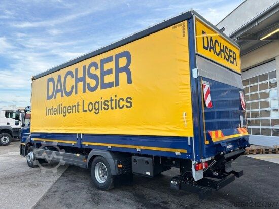 Flatbed truck with tarp MERCEDES-BENZ ATEGO 1524 PLANE, LBW,  E6, MIETE - MIETKAUF