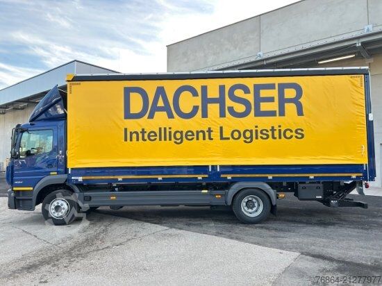 Flatbed truck with tarp MERCEDES-BENZ ATEGO 1524 PLANE, LBW,  E6, MIETE - MIETKAUF