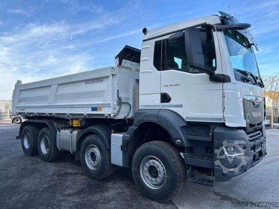 Dreiseitenkipper LKW MAN TGS 35.520 3-SEITENKIPPER, 8X4,  MEILLER-KIPPER, BORDMATIK, AUTOMATIK, E6, RETARDER