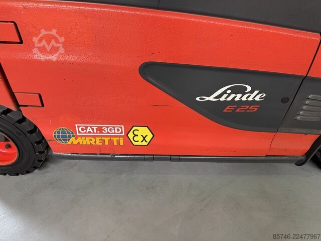 E 25 L - 387 / 01 * Atex EX * Miretti 3GD / Zone 2 & 22 * Triplex FFL !! LINDE E 25 L - 387 / 01 * Atex EX * Miretti 3GD / Zone 2 & 22 * Triplex FFL !!