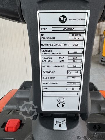 LPE 200 * Atex EX * Pyroban 3D / Z22 * NEW battery !! TOYOTA LPE 200 * Atex EX * Pyroban 3D / Z22 * NEW battery !!