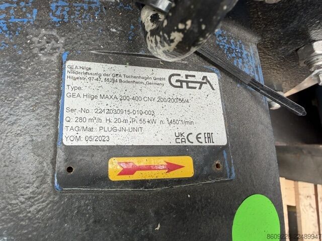 Process pump GEA MAXA 200-400 CNY 200/200/55/4