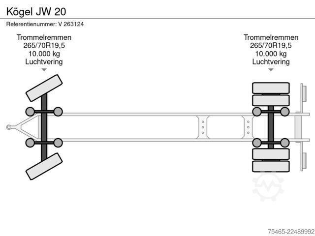 Refrigerated/frozen transport Kögel JW 20