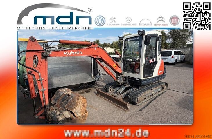 Mini excavator KUBOTA KX 71-3 Minibagger Schnellwechsler Löffel