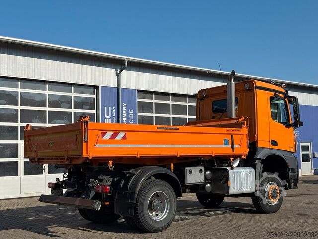 Tipper truck MERCEDES-BENZ AROCS 2042 4x4 MEILLER Kipper Winterd.