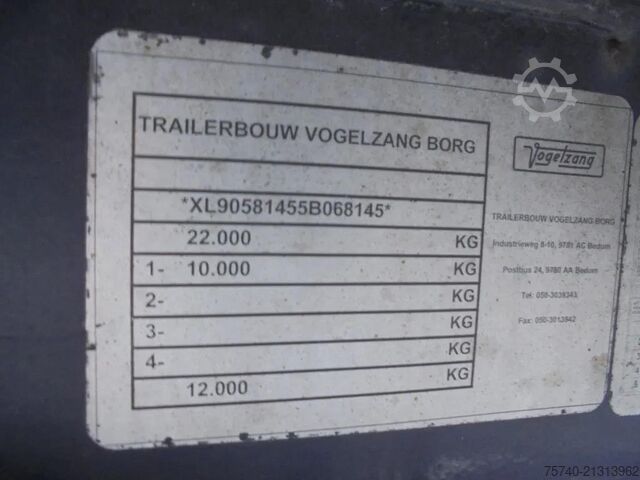 Kühl-/Tiefkühltransport Vogelzang V0-STG 1 Axle + Dhollandia Lift + Carrier Vecto...