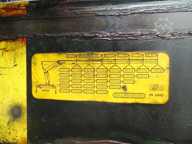 Crane DAF CF 85.380 + MANUAL + PALFINGER PK20.000 + 6X2 S...