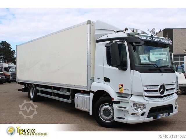 Box body Mercedes-Benz Antos 1830 + EURO 6 + NICE TRUCK