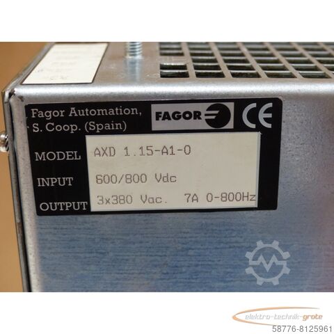 Component Fagor AXD 1.15 - A1-0 Modular Drive Modul