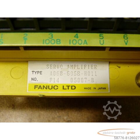 Component Fanuc A06B-6058-H011 Servo Amplifier