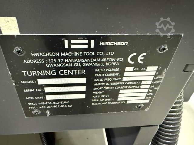 CNC lathe HWACHEON CUTEX - 160 B MC