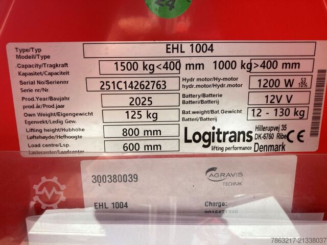 High Lifter / Scissors Lifts Logitrans EHL 1004 mit Positionskontrolle