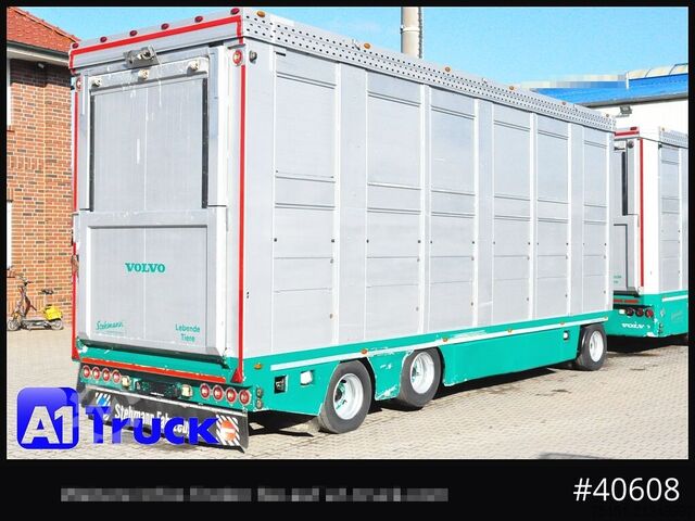 Viehanhänger MENKE Stehmann 3 achs, Hubdach, durchlader, Lift