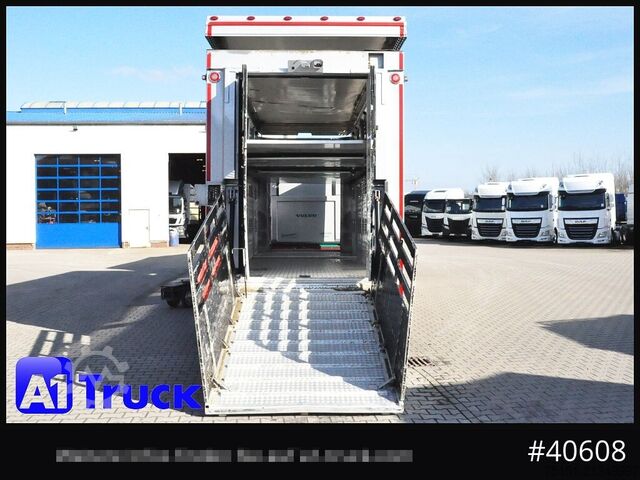 Viehanhänger MENKE Stehmann 3 achs, Hubdach, durchlader, Lift