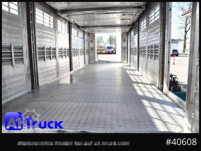 Viehanhänger MENKE Stehmann 3 achs, Hubdach, durchlader, Lift