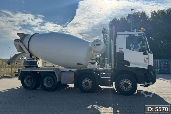 Mixer Renault C430 Day Cab, Euro 6, / 8x4 / Full steel / Reta...
