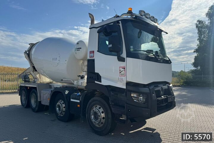 Mixer Renault C430 Day Cab, Euro 6, / 8x4 / Full steel / Reta...