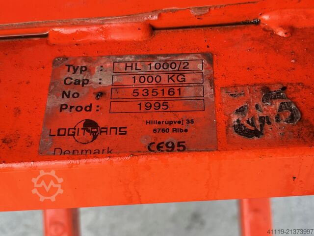 Scissor lift pallet truck Logitrans HL 1000-2  