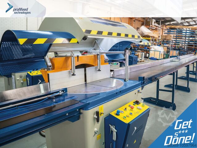 Vollautomatische Optimiersäge 9m ProfiFeed Technologies A700 Fully Automatic Mitre Aluminium Saw