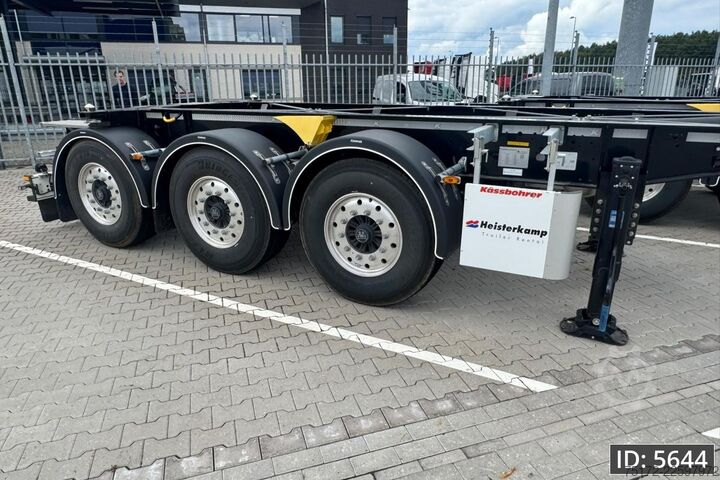 Containertransport Kässbohrer XS Tankchassis ADR / BPW Axles / Alu rims / Mor...