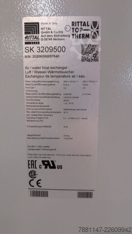 Kältemaschine RITTAL TopTherm Schaltschrank-Kühlanlage 