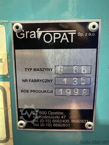 Industrial Paper Guillotine Graf Opat G66