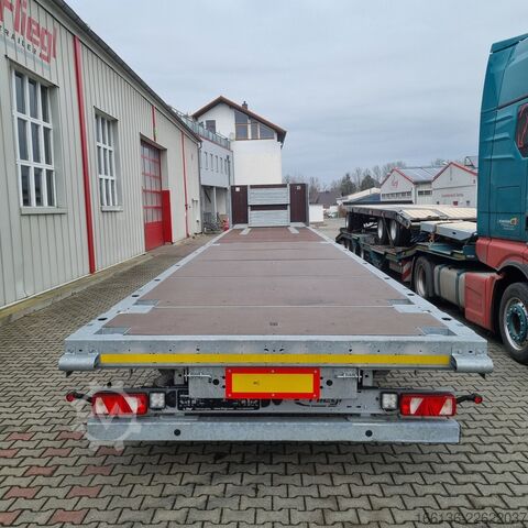 Auflieger mit offener Pritsche Fliegl 3-Achs Plateau Sattel SDS 380 Mega