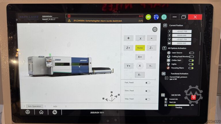 Laser cutting machine Han´s Laser Smart Equipment Group HF Expert