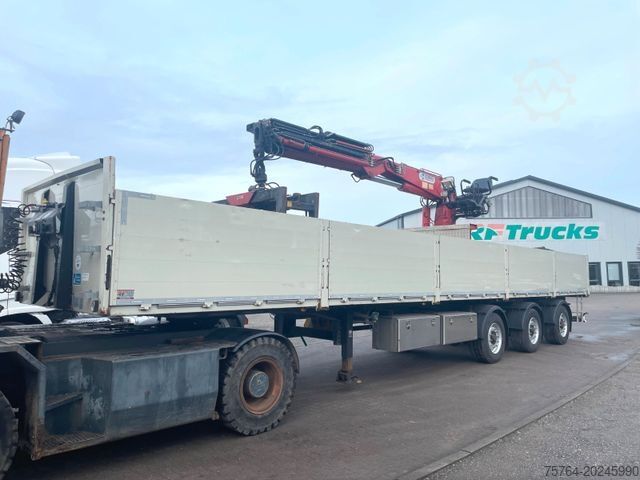 Semitrailer SCHWARZMÜLLER Roll Kran Kennis 30R Drehkranz/2x gelenkt/Miete