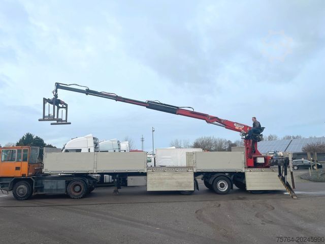 Semitrailer SCHWARZMÜLLER Roll Kran Kennis 30R Drehkranz/2x gelenkt/Miete