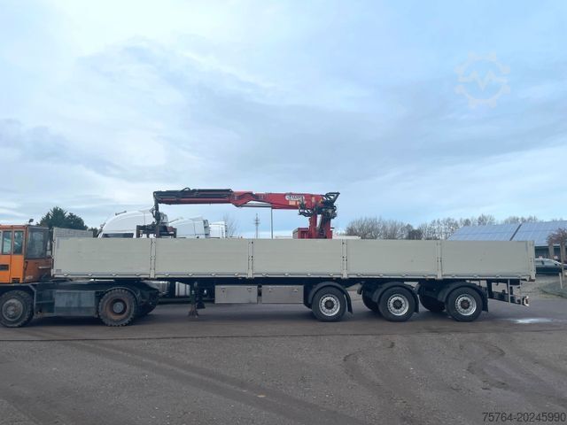 Semitrailer SCHWARZMÜLLER Roll Kran Kennis 30R Drehkranz/2x gelenkt/Miete